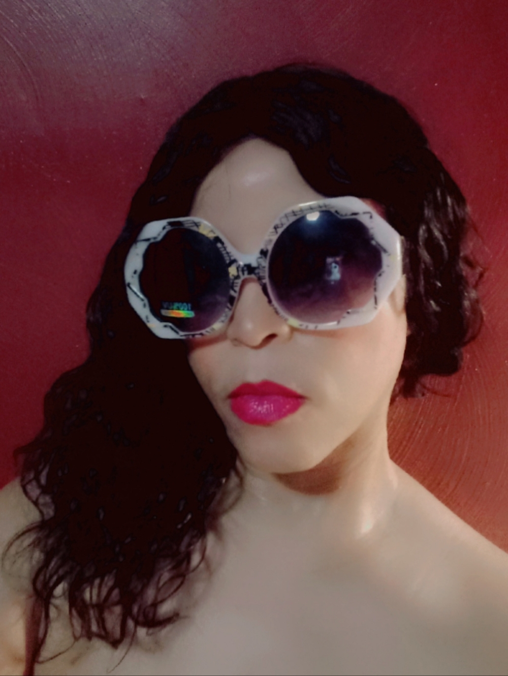(NEW)! Cute! Oversized! White, Black, & Yellow Shades!